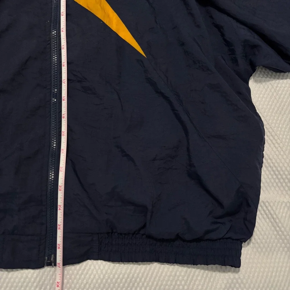 Vtg 90s Reebok Windbreaker Jacket Navy Purple Gold Colorblock Men Large‎ L
